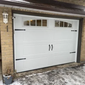 stylish white single garage door