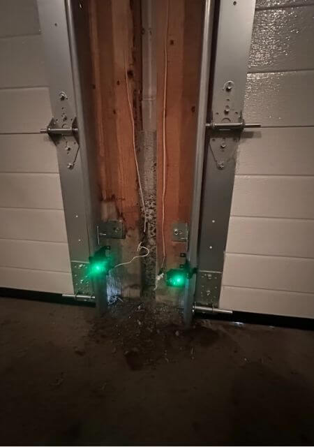 garage door sensor installation