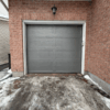 grey modern single garage door