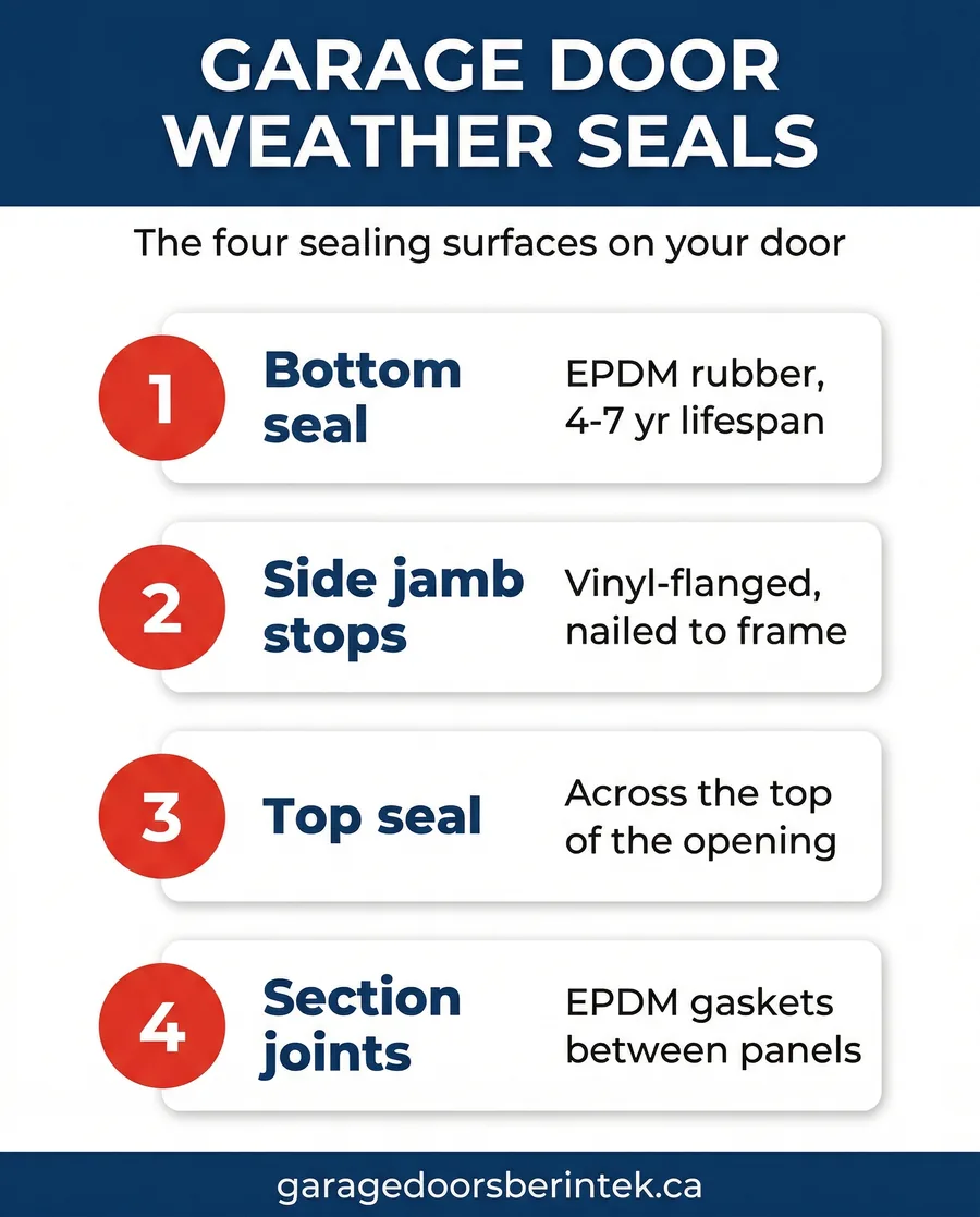 garage door weather sealing Ottawa infographic