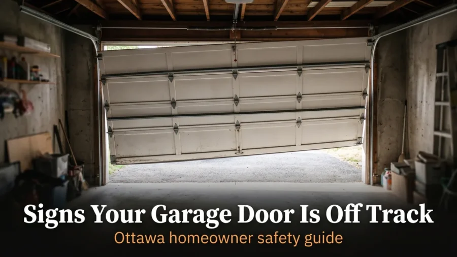 Signs your garage door is off track Ottawa homeowner guide